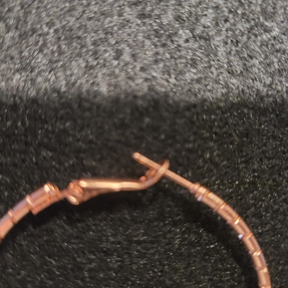 Rose Gold Tone Earrings - Picture 3 of 6